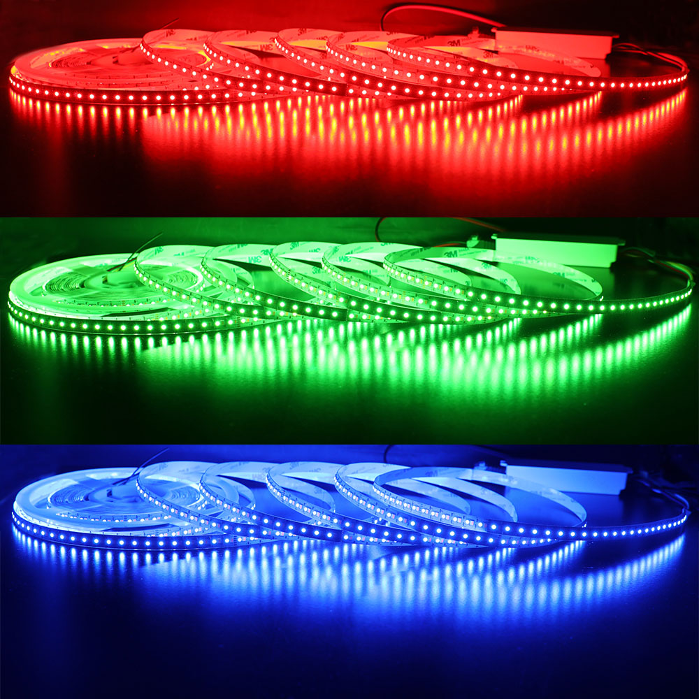 RGB+CCT Color Changing Lights - 216LEDs/m High Density LED Strip - 10mm 24V Super Bright